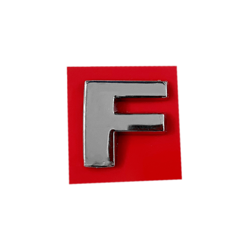 Letra Avulsa do Emblema de Carro Letra F